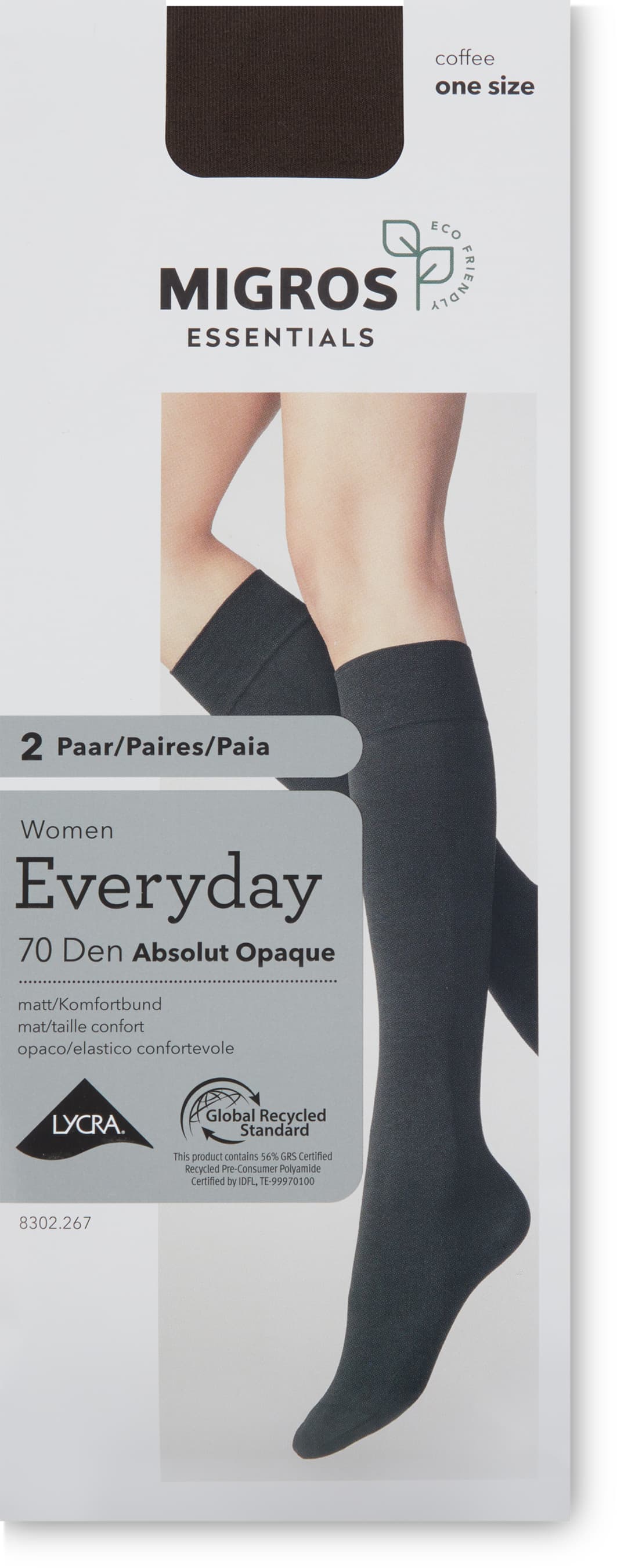 Damen Kniestrümpfe Absolut Opaque 70 Den
